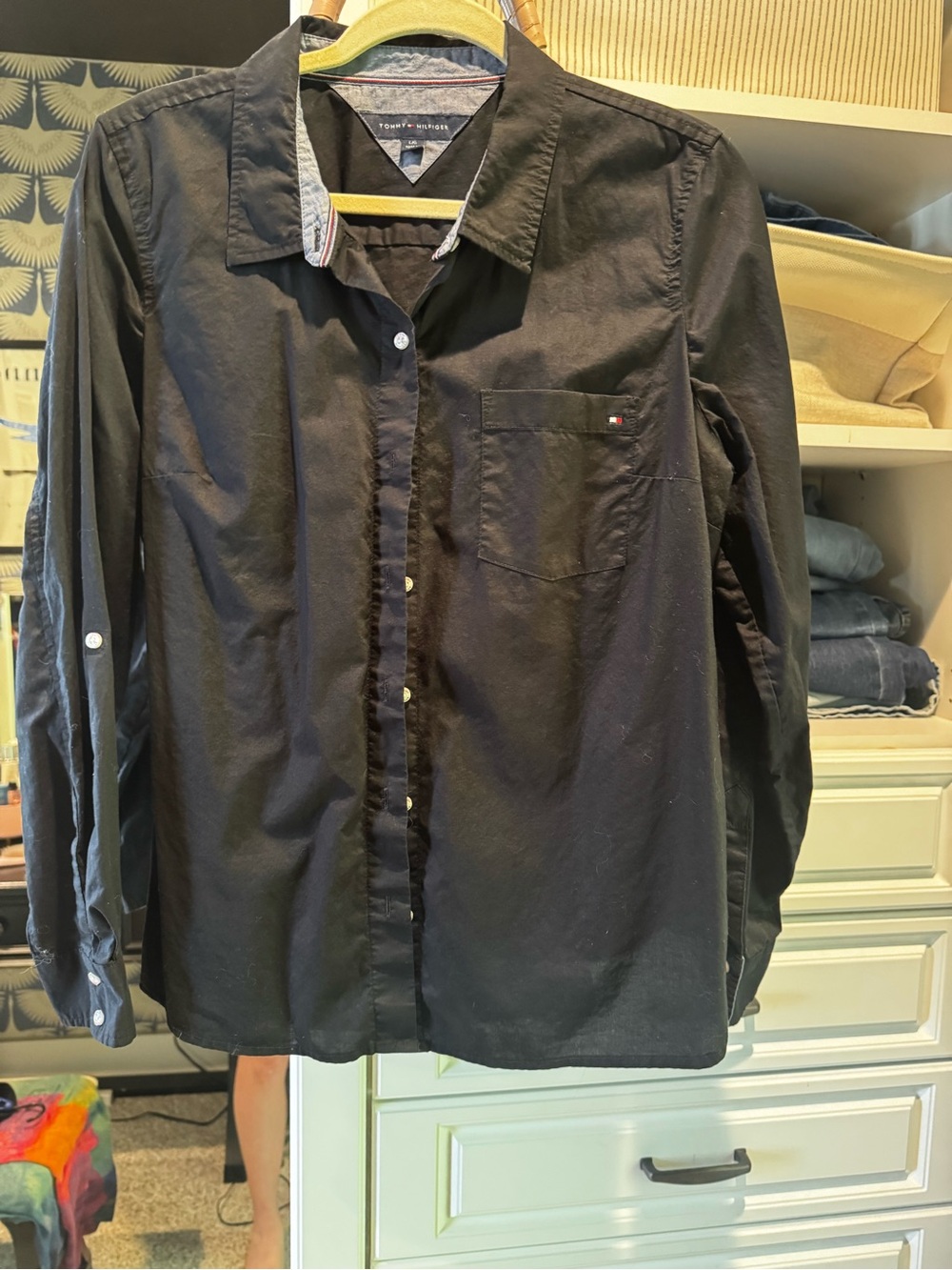 Women’s Tommy Hilfiger button down shirt, L